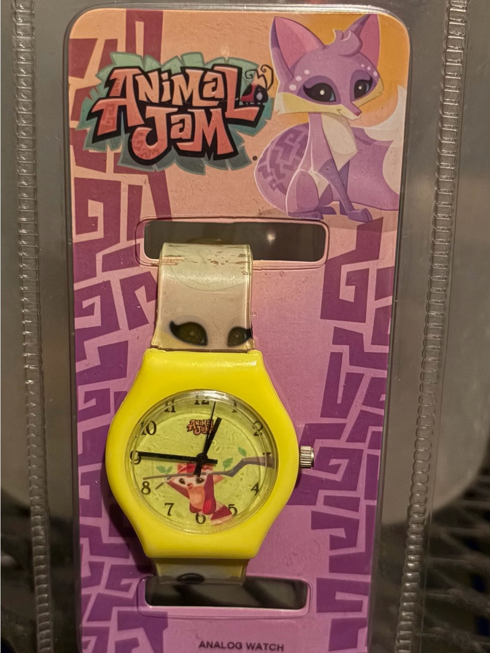 Animal Jam Kids Yellow and Purple Analog Watch